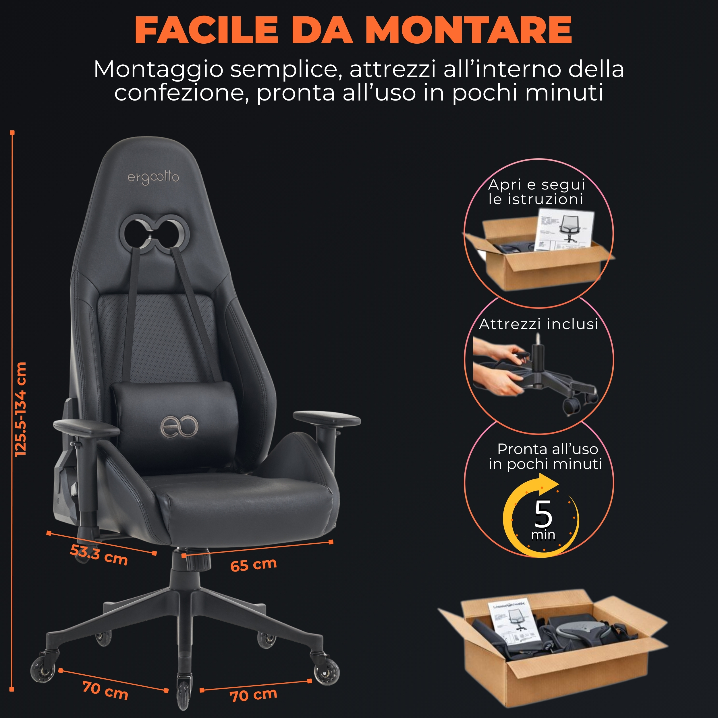 "Gaming Platform" Sedia Gaming Ergonomica - immagine 10