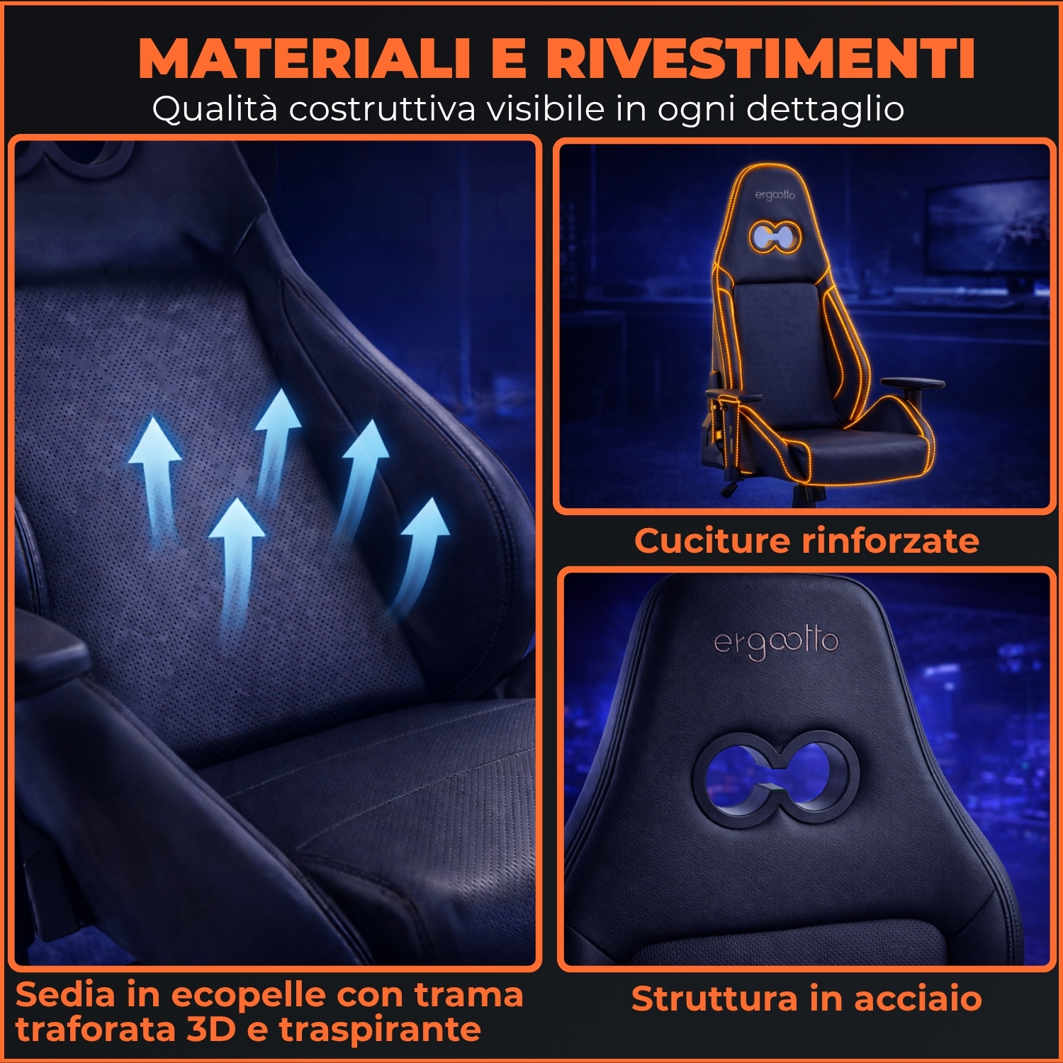 "Gaming Platform" Sedia Gaming Ergonomica - immagine 13