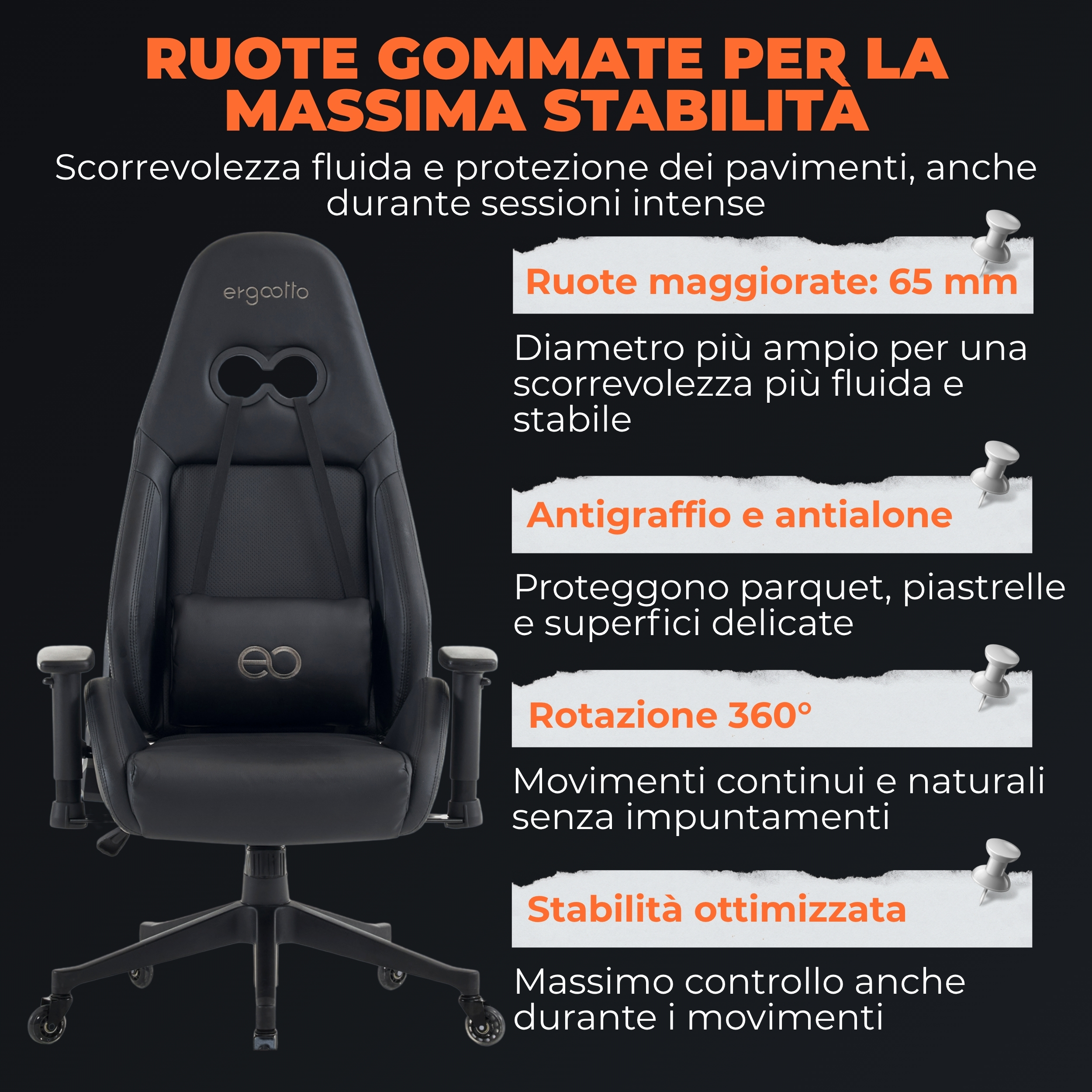 "Gaming Platform" Sedia Gaming Ergonomica - immagine 9
